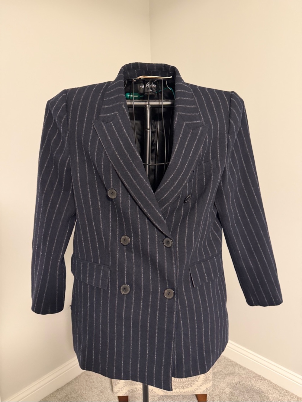 Zara Limited Edition Wool Blend Striped Blazer New